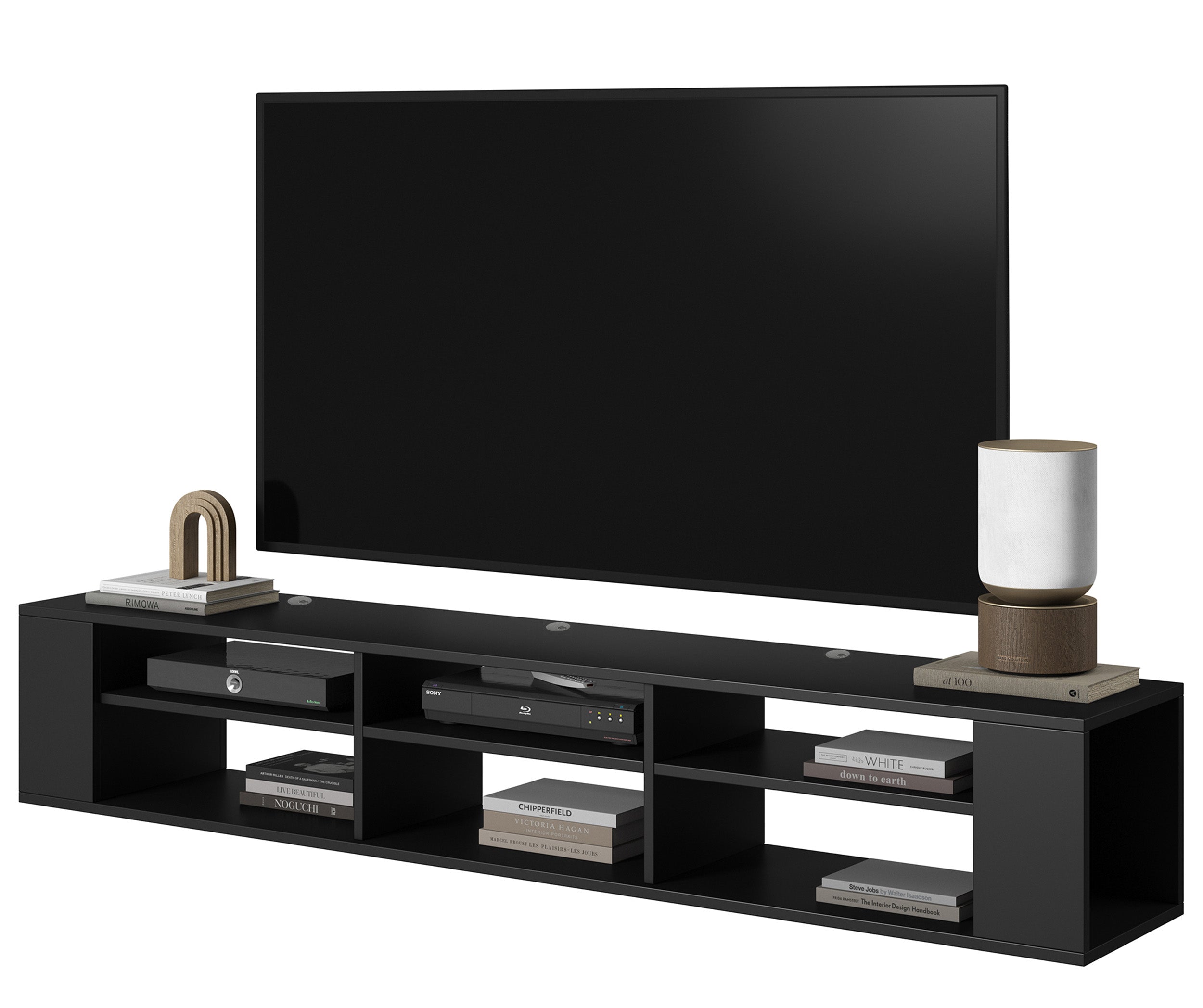Szafka RTV Wall 175 cm Czarny