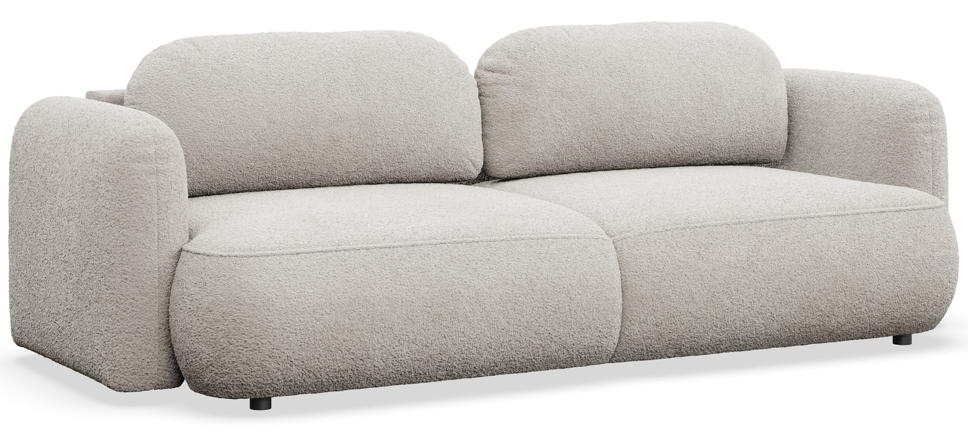 Kanapa rozkładana Tvoya jasnobeżowa boucle - szerokość 253 cm