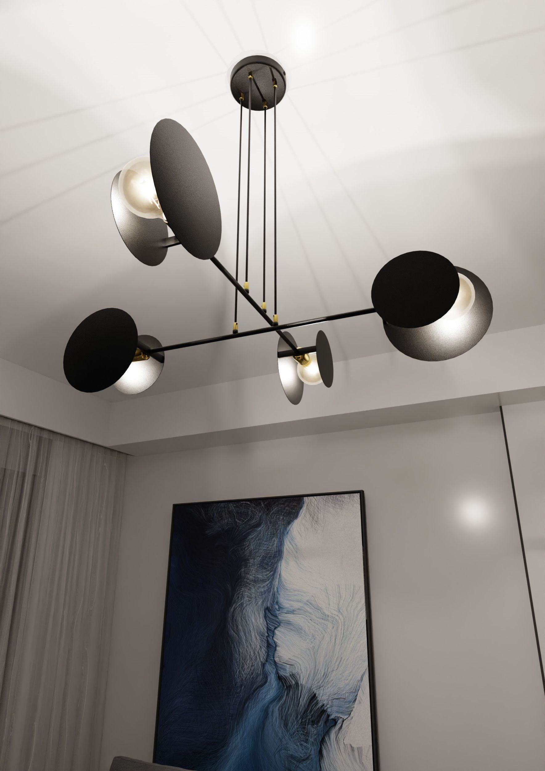 Lampa wisząca Viverone czarna