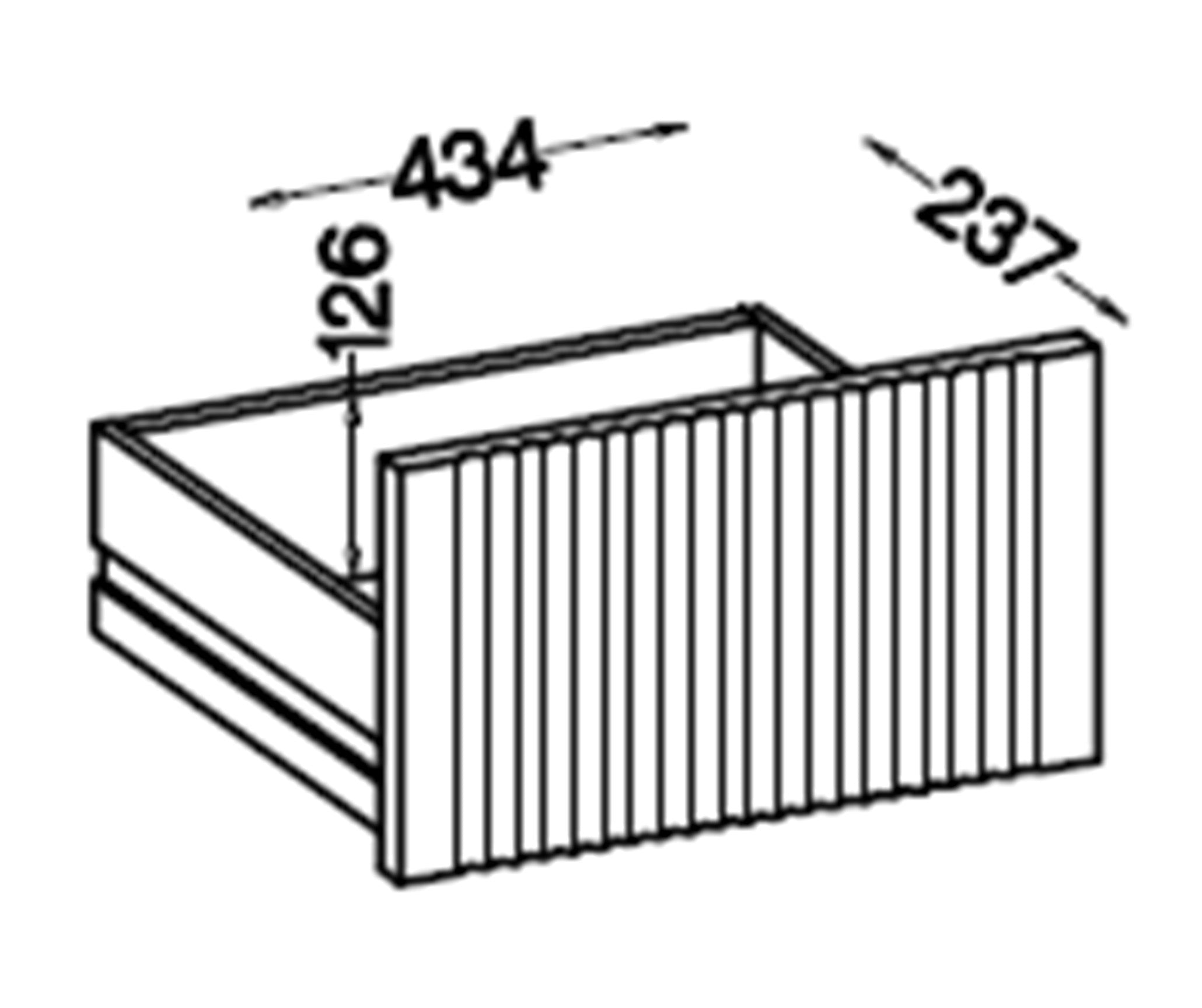 Rysunek wymiarowy 2 - Stolik kawowy Osaka dąb evoke: szerokość 100,2 cm, głębokość 60 cm, wysokość 50 cm