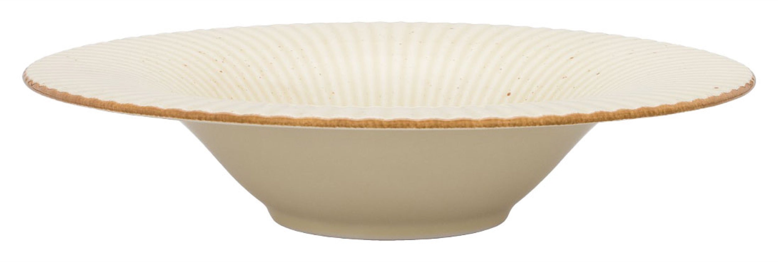 Talerz głęboki do pasty porcelanowy Art. 30 cm beżowy