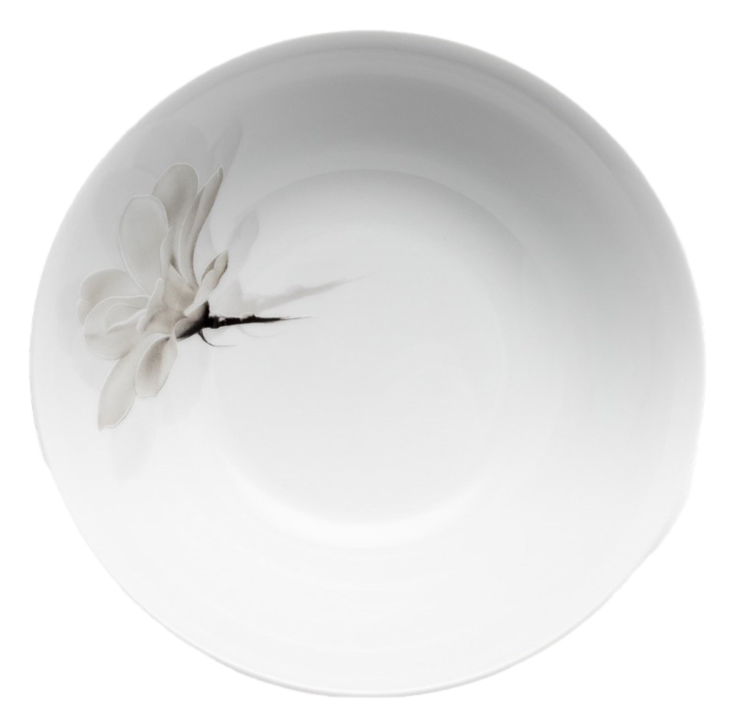 Zestaw talerzy porcelanowych dla 6 os. Magnolia białe