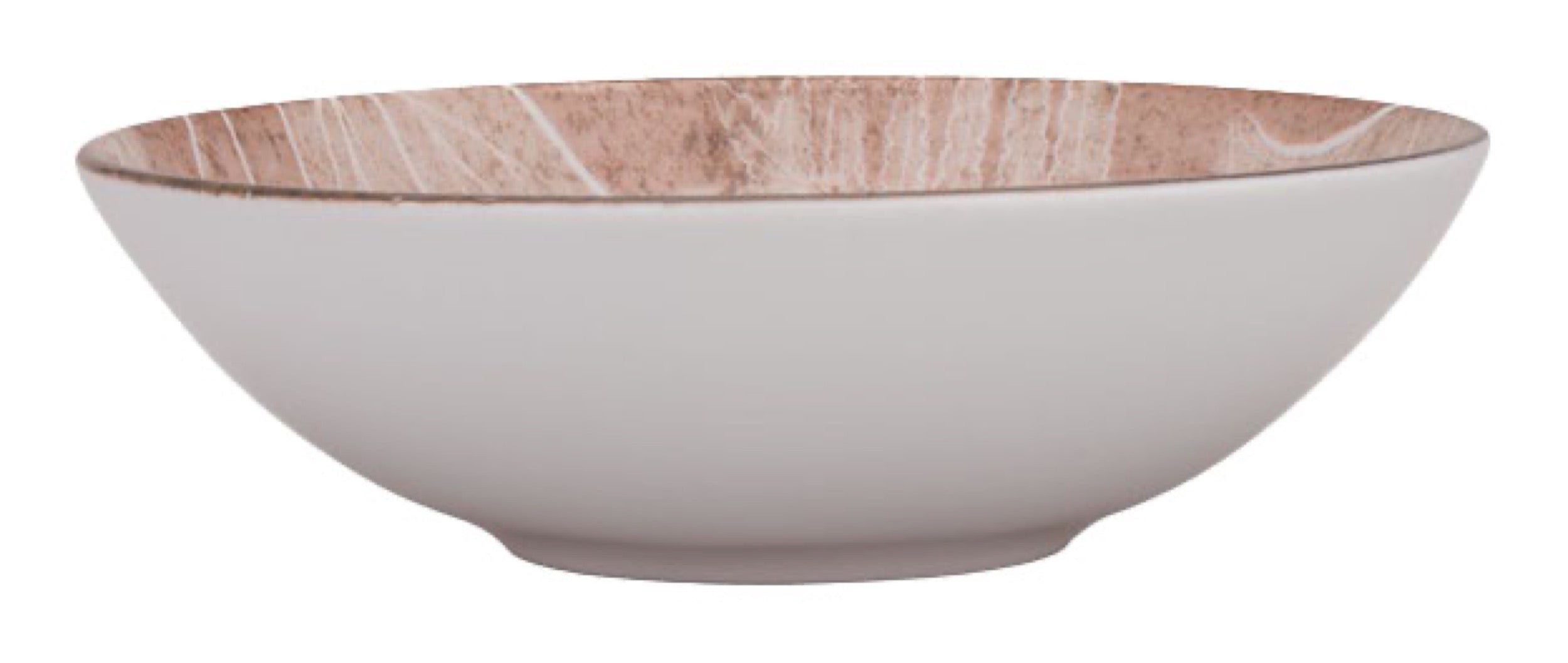 Miska salaterka porcelanowa Boss 17,5 cm brązowa