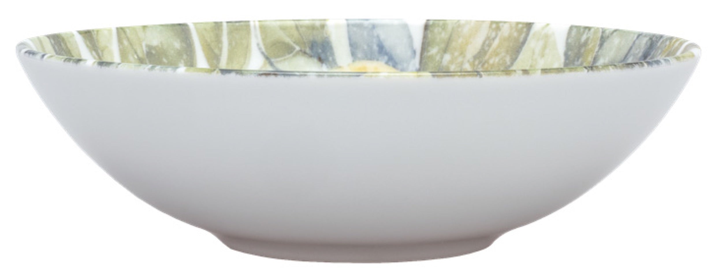 Miska salaterka porcelanowa Boss 17,5 cm zielono-żółta