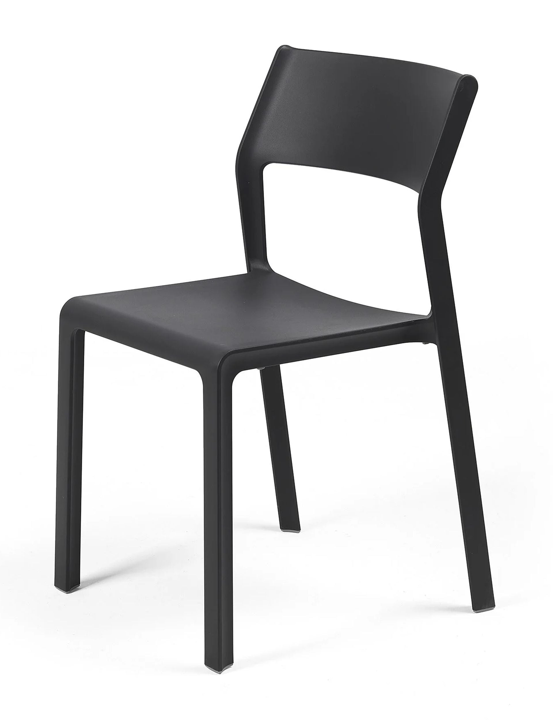 Zestaw balkonowy okrągły stół Spritz 60 cm i 2 krzesła Trill Nardi z certyfikowanego tworzywa antracytowy