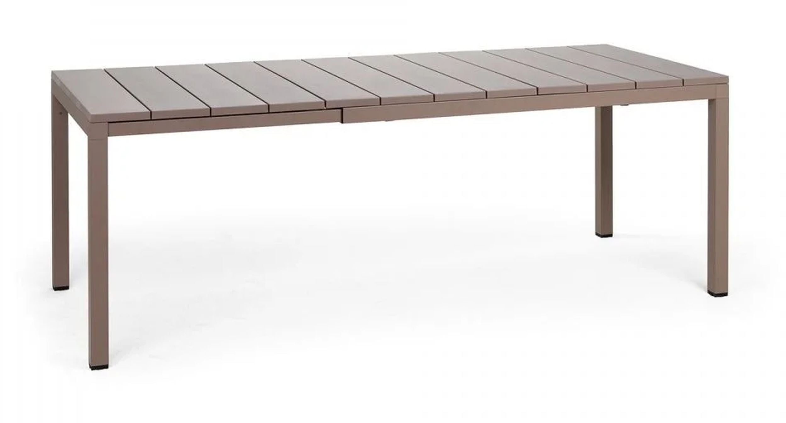 Zestaw ogrodowy rozkładany stół Rio 210-280x100 cm i 8 krzeseł Net Nardi z certyfikowanego tworzywa brązowy