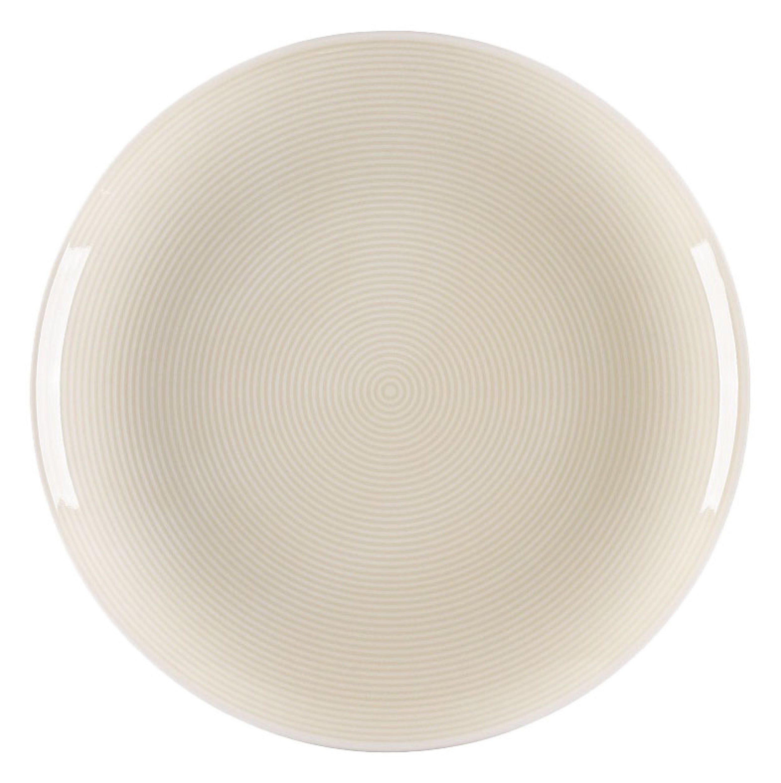 Zestaw talerzy porcelanowych dla 6 os. Boss kremowy
