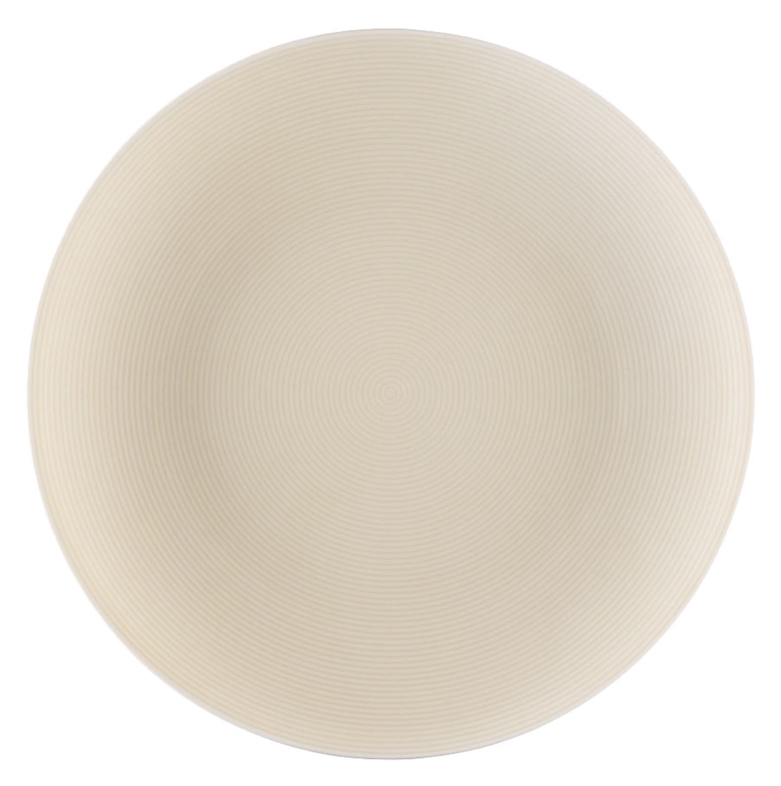 Zestaw talerzy porcelanowych dla 6 os. Boss kremowy