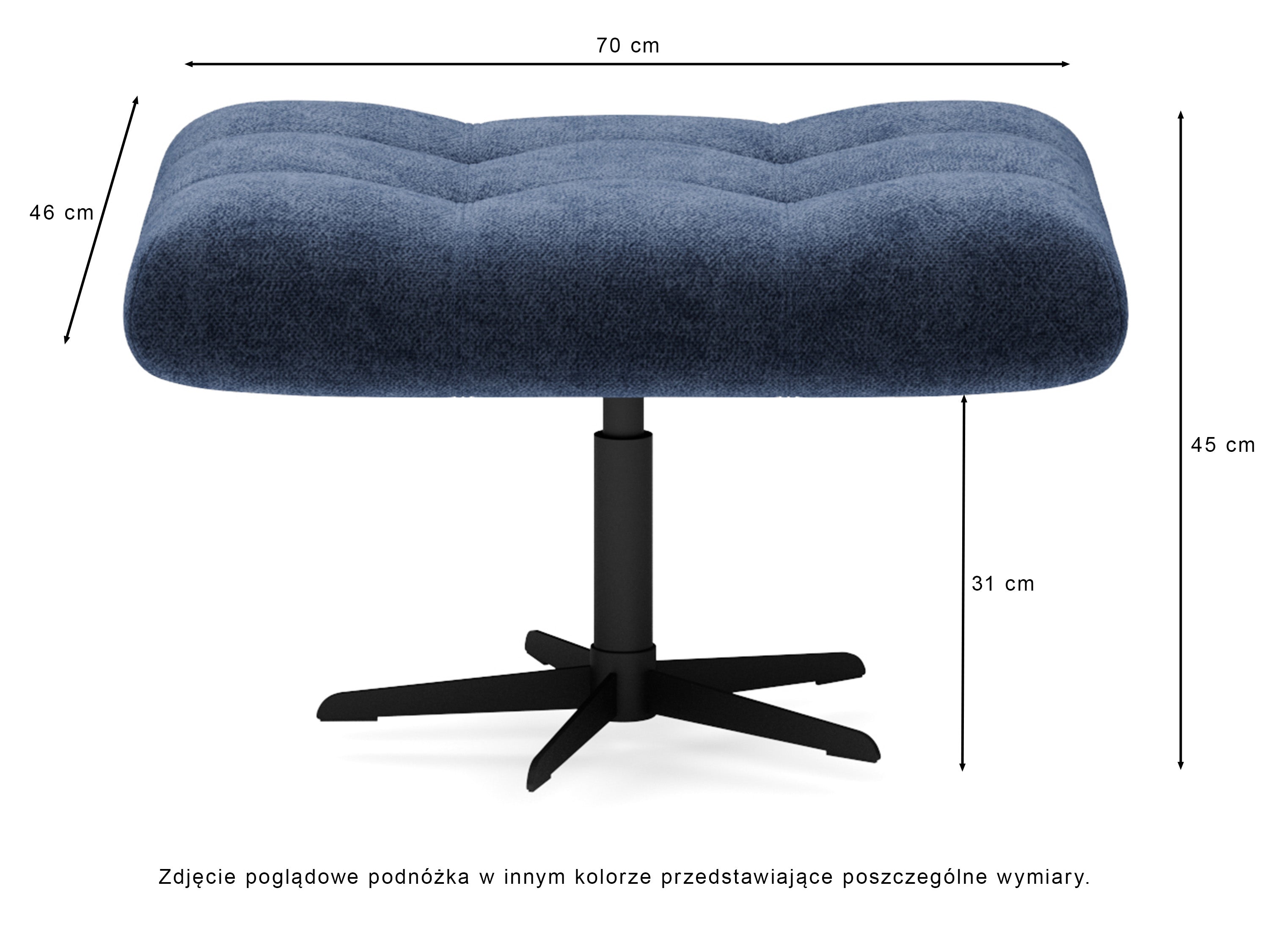 Fotel obrotowy Yoggie z podnóżkiem jasnoszary welur łatwoczyszczący