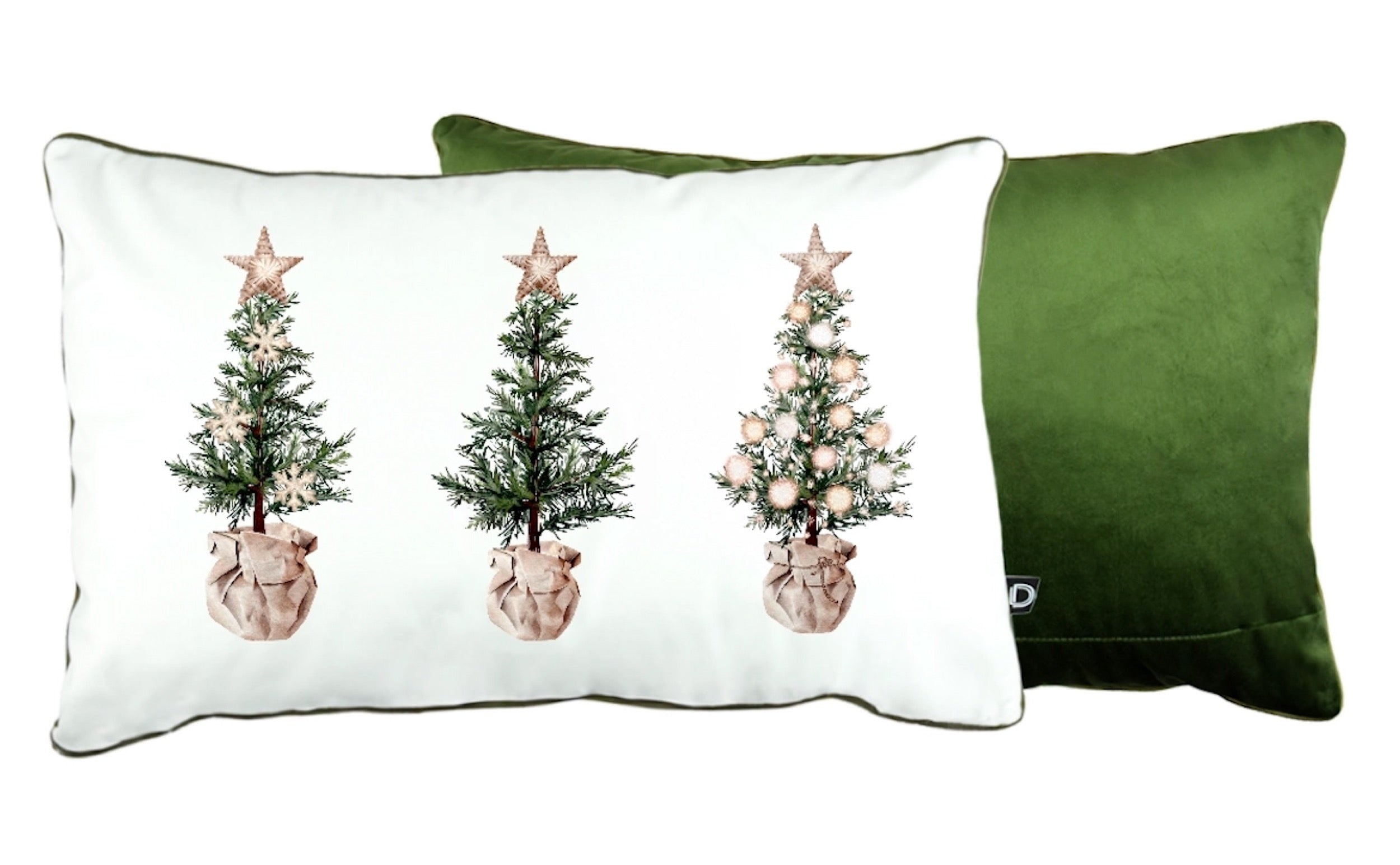 Poszewka XMAS 60x40 cm choinki z gwiazdką