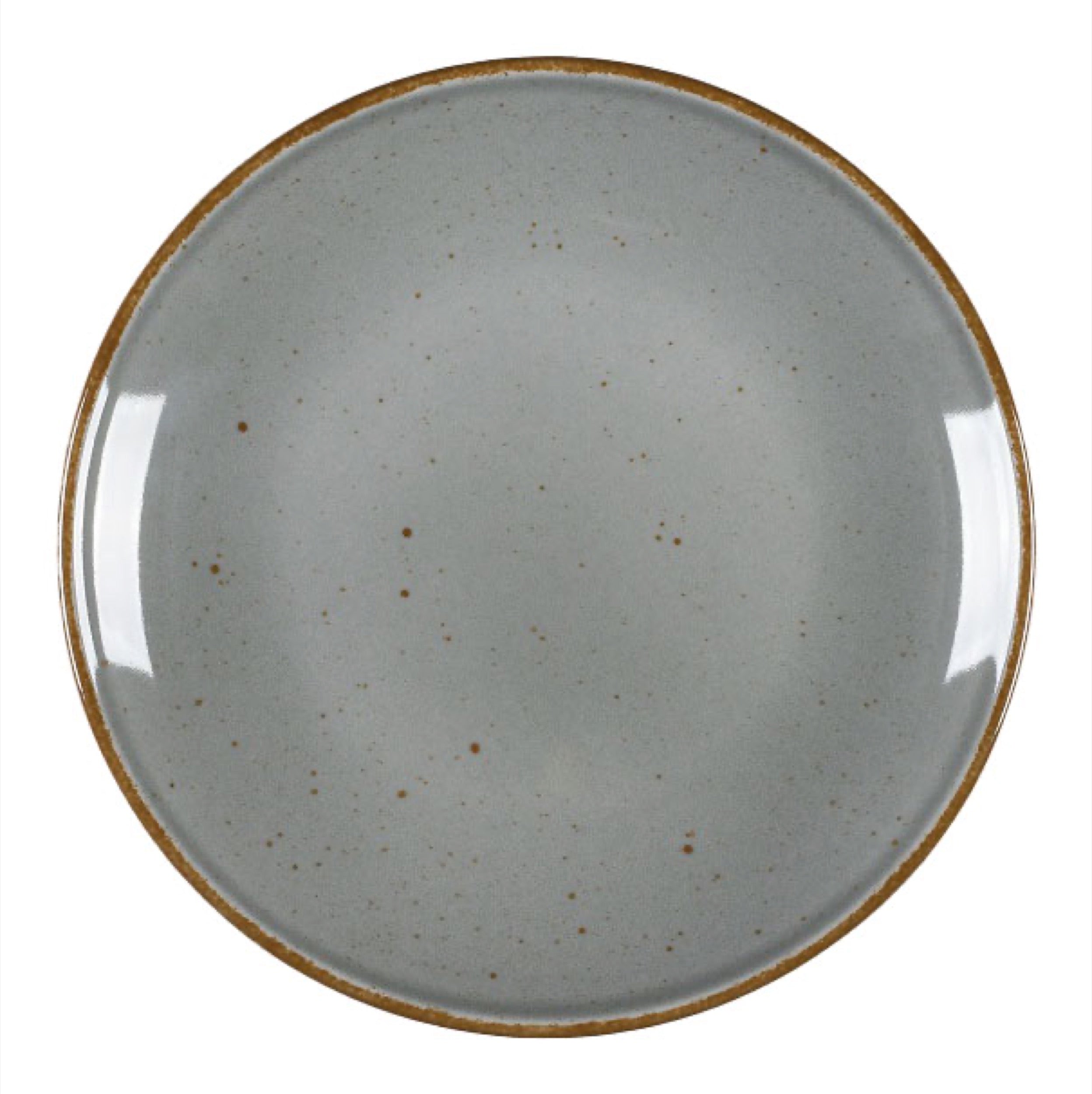 Talerz płytki porcelanowy Art. 21 cm ciemnoszary