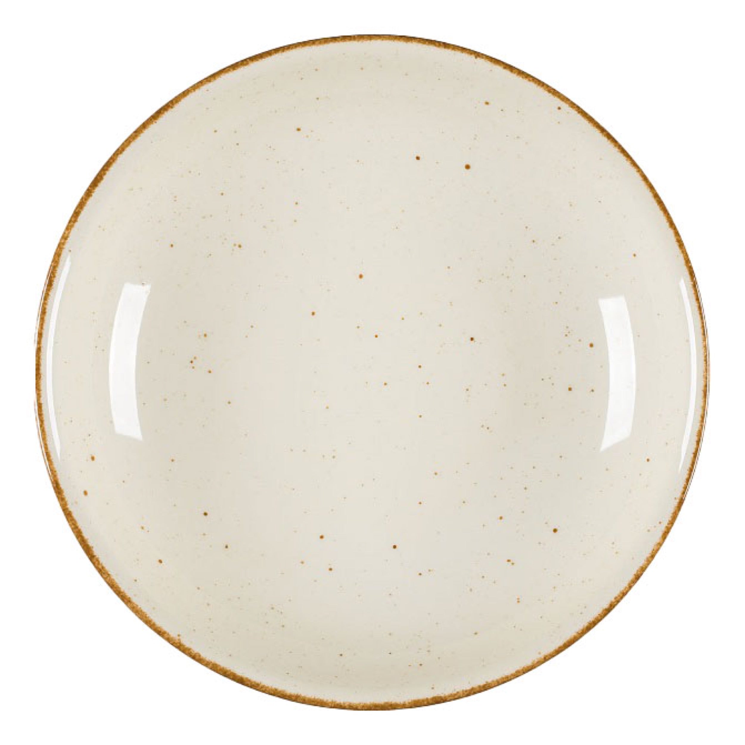 Talerz głęboki porcelanowy Art. 23 cm beżowy