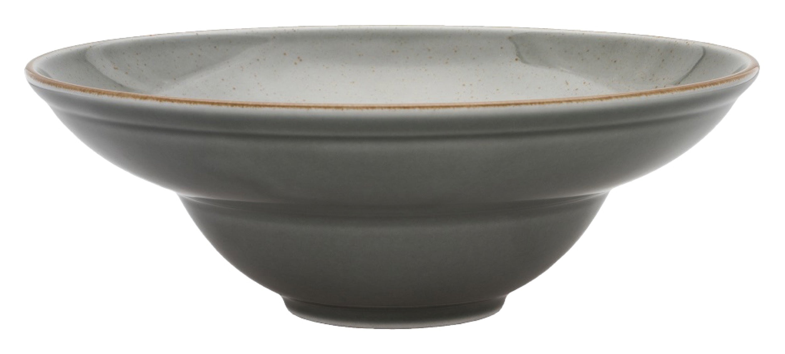 Talerz głęboki do pasty porcelanowy Art. 26 cm ciemnoszary